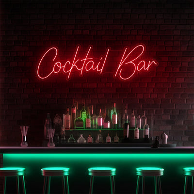 Cocktail Bar LED Neon Sign - 40 InchGolden Yellow