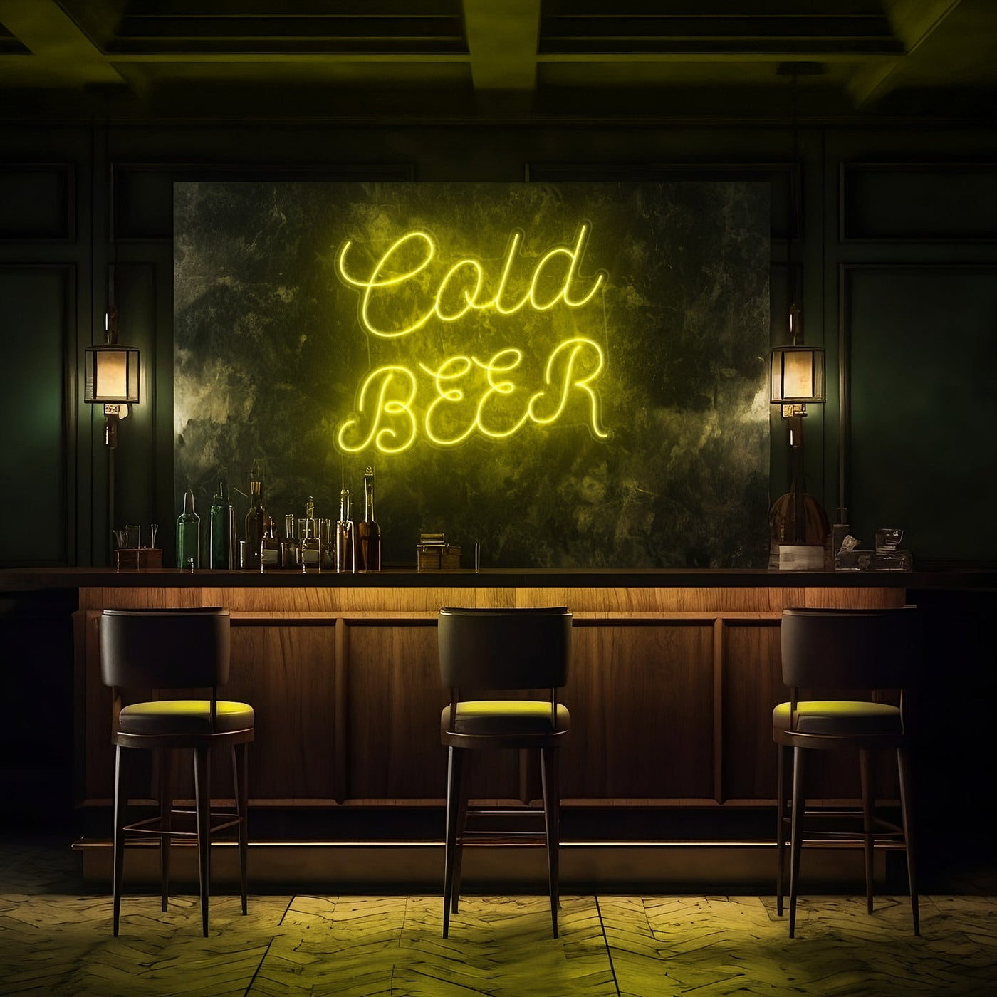 Cold Beer Cursive LED Neon Sign - 30 InchTurquoise