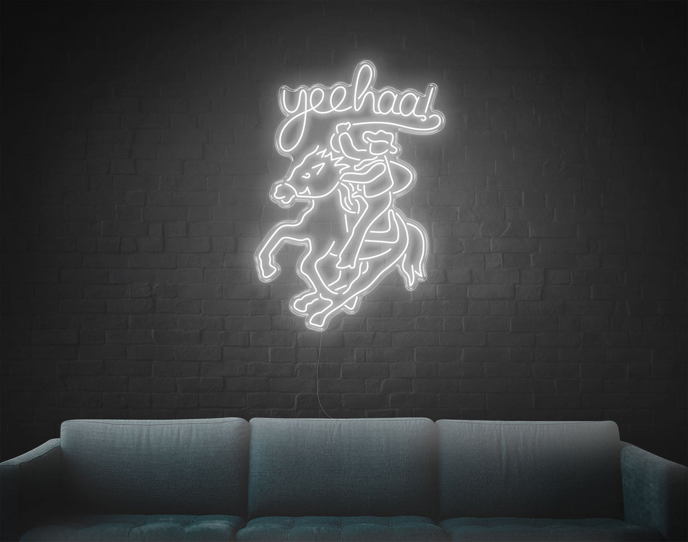 Cowboy LED Neon Sign