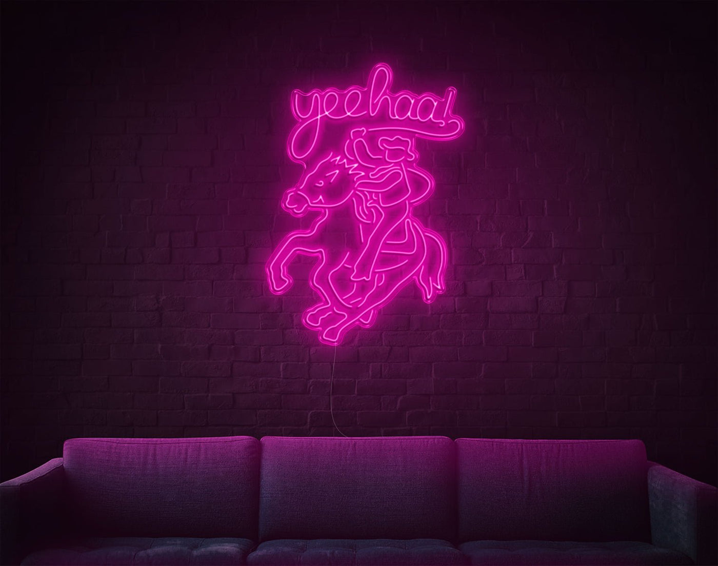 Cowboy LED Neon Sign