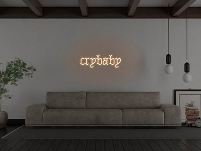 Crybaby LED Neon Sign