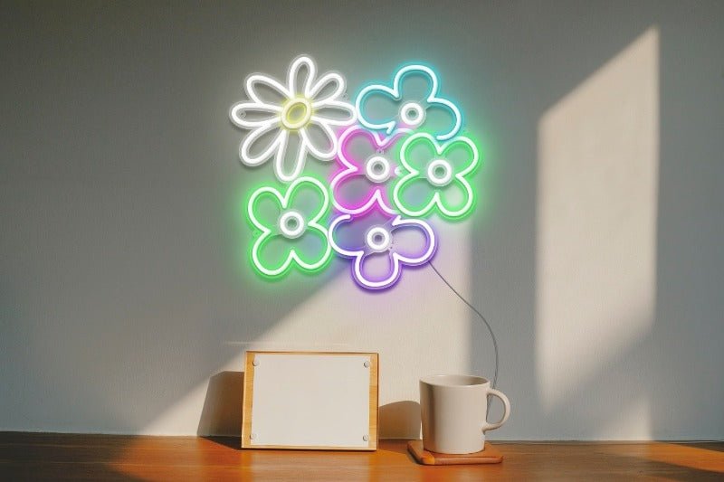 flower bouquet neon light 02