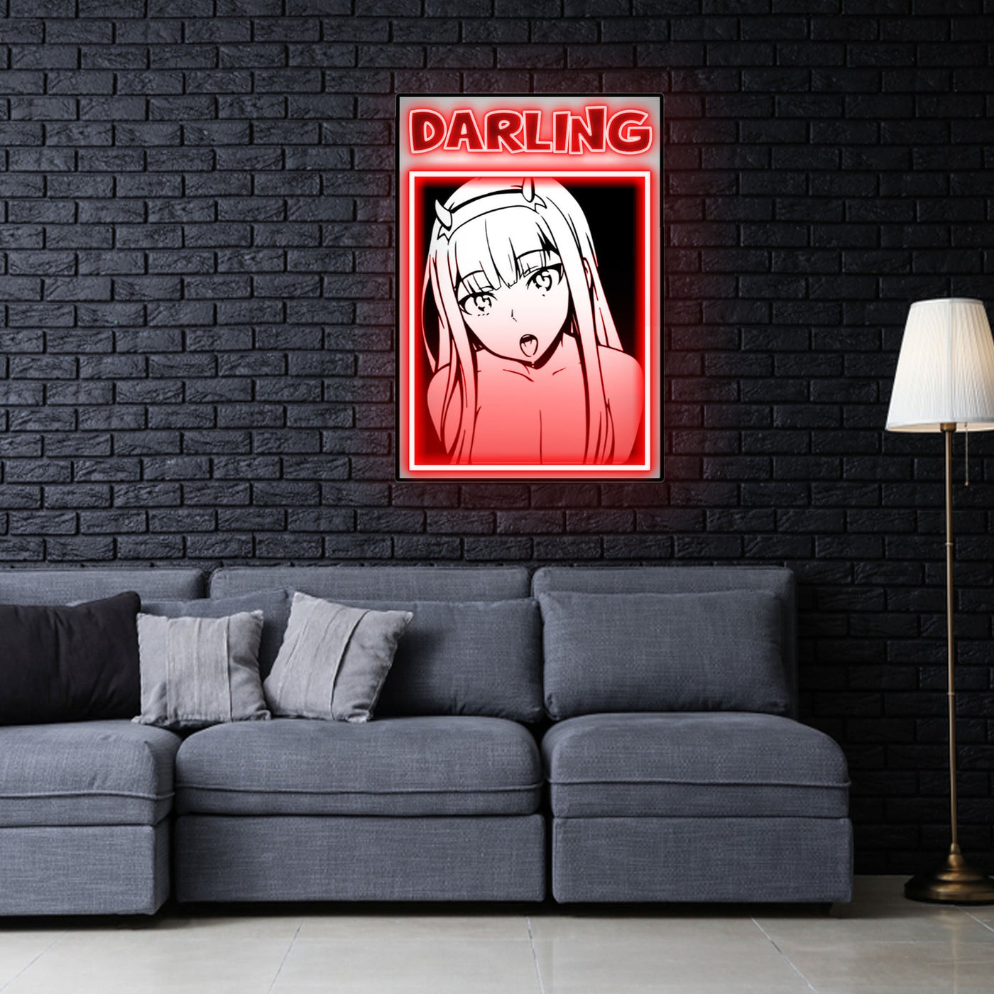 "Darling" Neon x Acrylic Artwork - 3ft x 2.1ftLED Neon x Acrylic Print