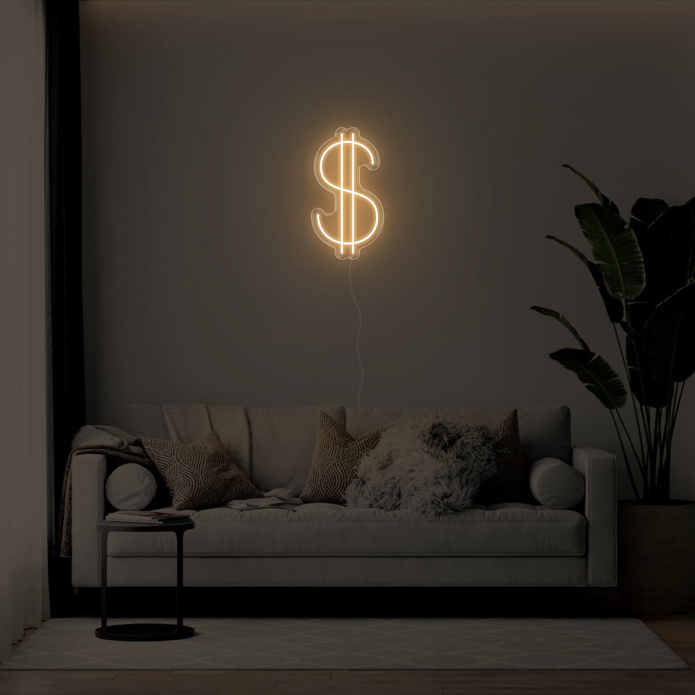 Dollar Sign LED Neon Sign