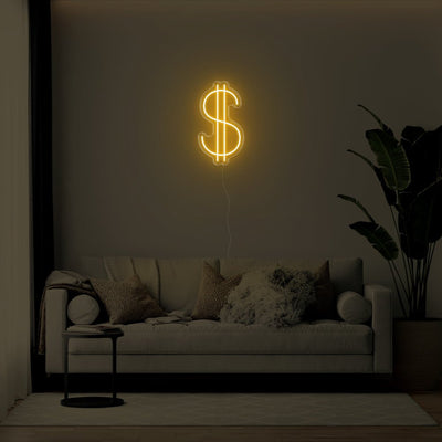 Dollar Sign LED Neon Sign