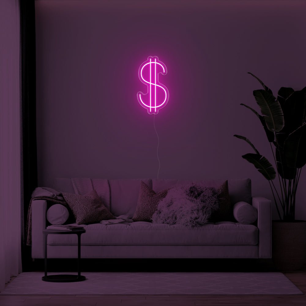 Dollar Sign LED Neon Sign