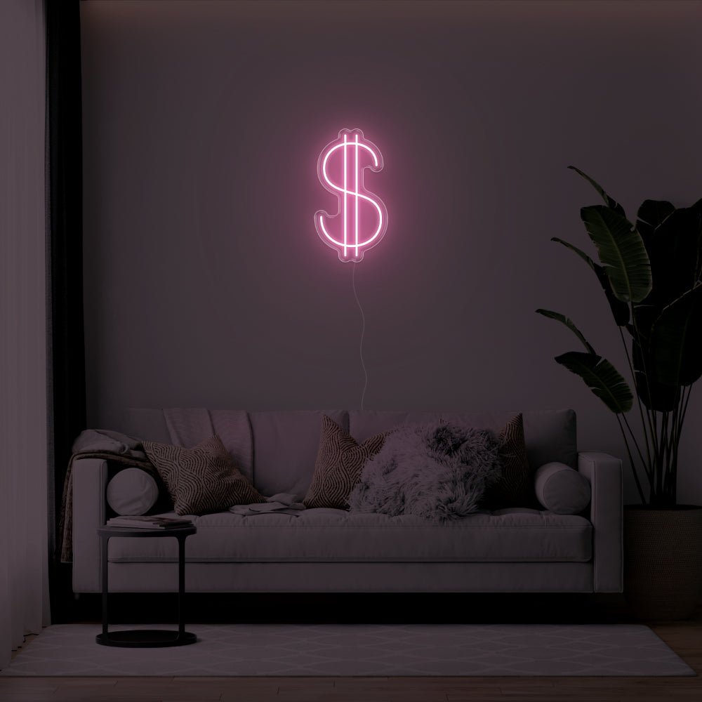 Dollar Sign LED Neon Sign