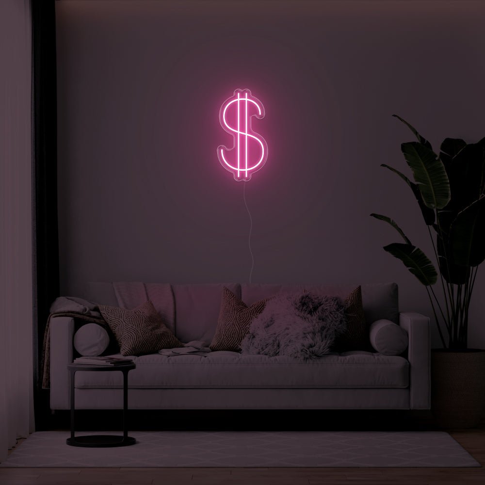 Dollar Sign LED Neon Sign