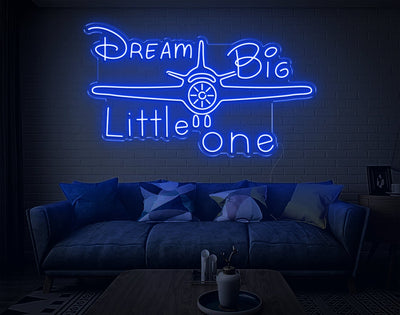 Dream Big Little One LED Neon Sign - 24inch x 42inchHot Pink