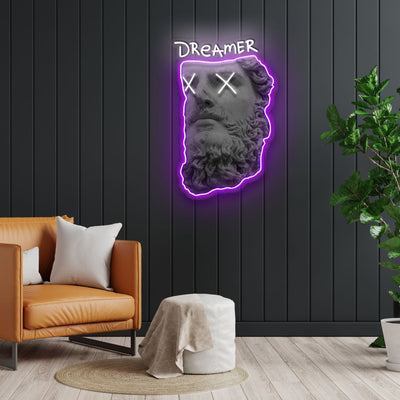 "Dreamer" Neon x Acrylic Artwork - 2ft x 1.3ftLED Neon x Acrylic Print