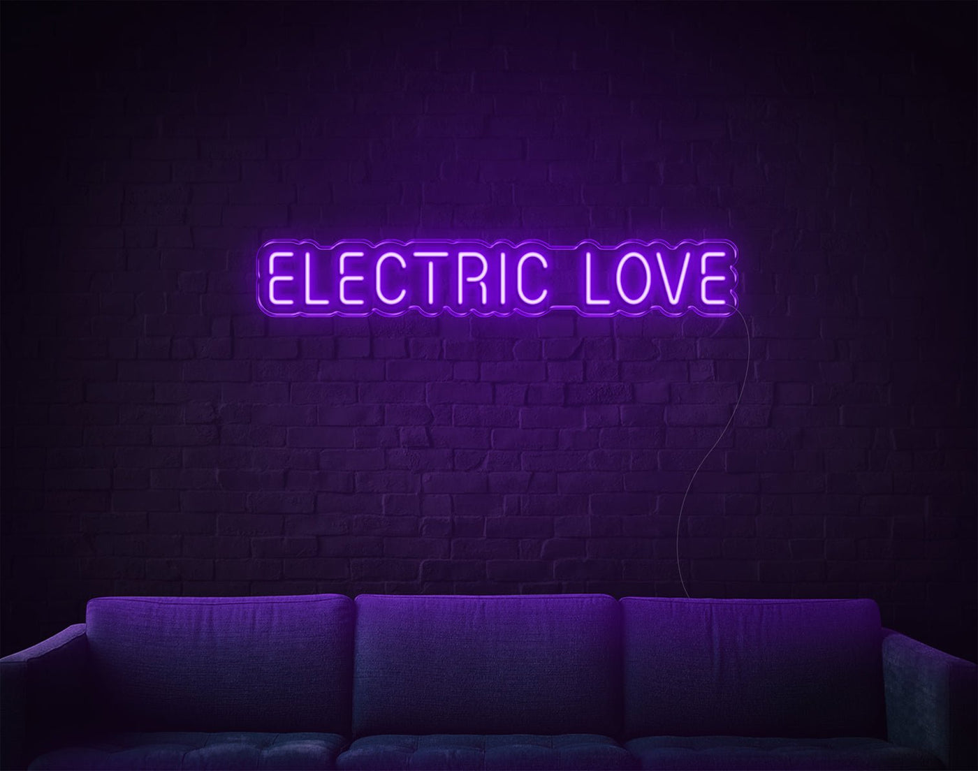 Electric Love LED Neon Sign - 5inch x 31inchHot Pink