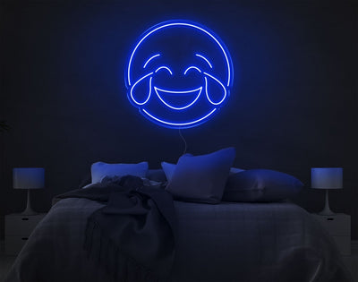 Emoticon LED Neon Sign - 14inch x 14inchHot Pink