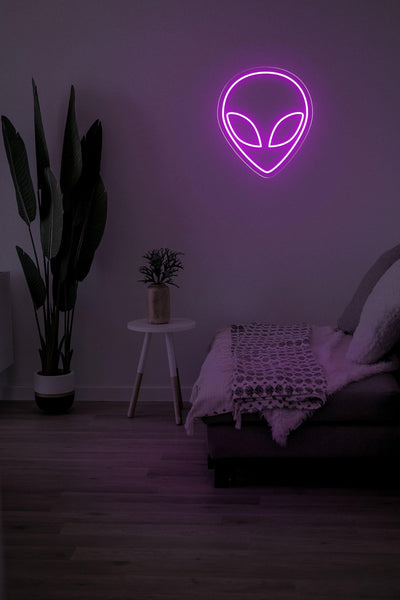 ET LED neon sign - 20inch x 23inchPurple