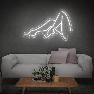 FEMALE LEGS NEON SIGN - White30 inches