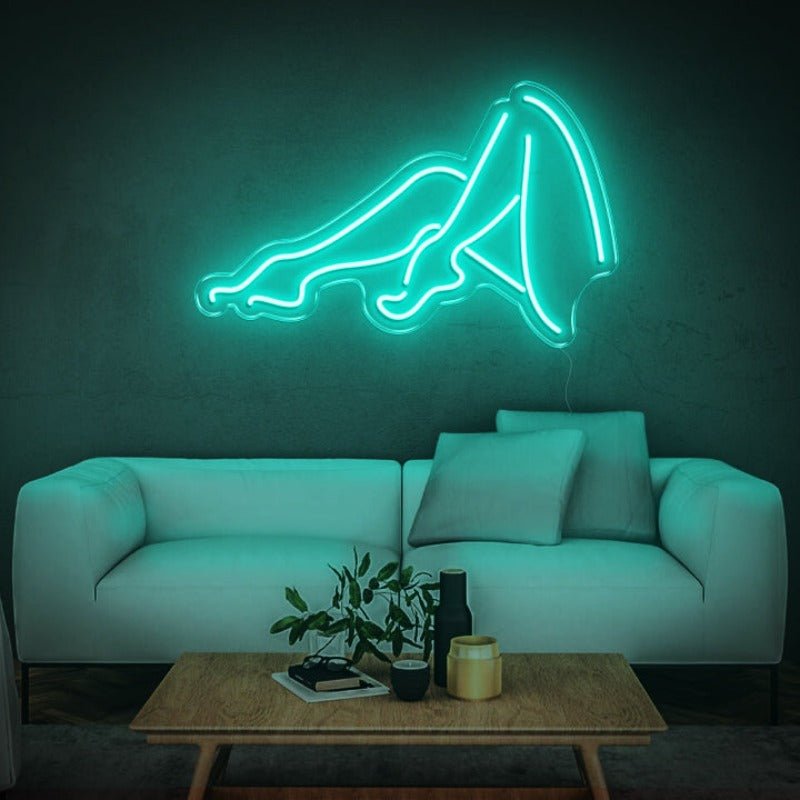 FEMALE LEGS NEON SIGN - White30 inches