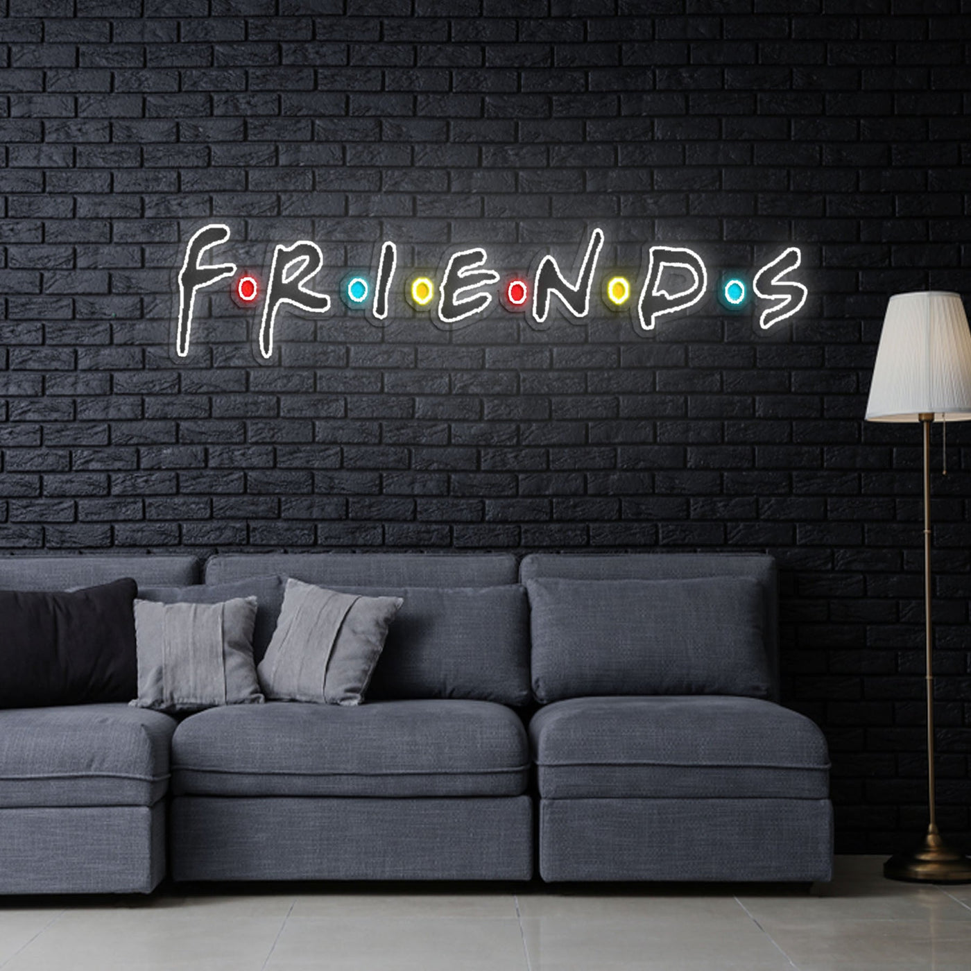 Friend Neon Sign x Acrylic Artwork - 2ftLED Neon x Acrylic Print