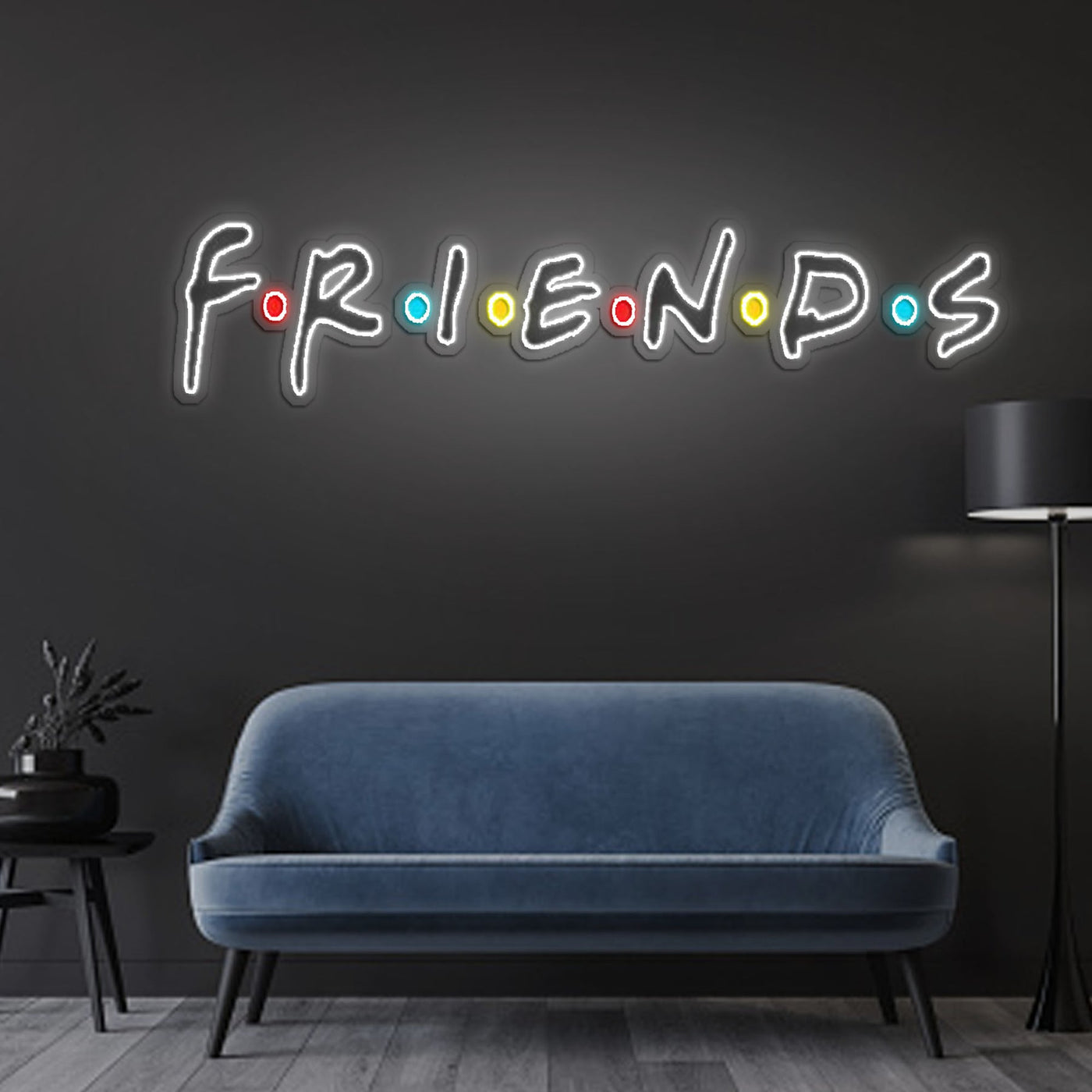 Friend Neon Sign x Acrylic Artwork - 2ftLED Neon x Acrylic Print