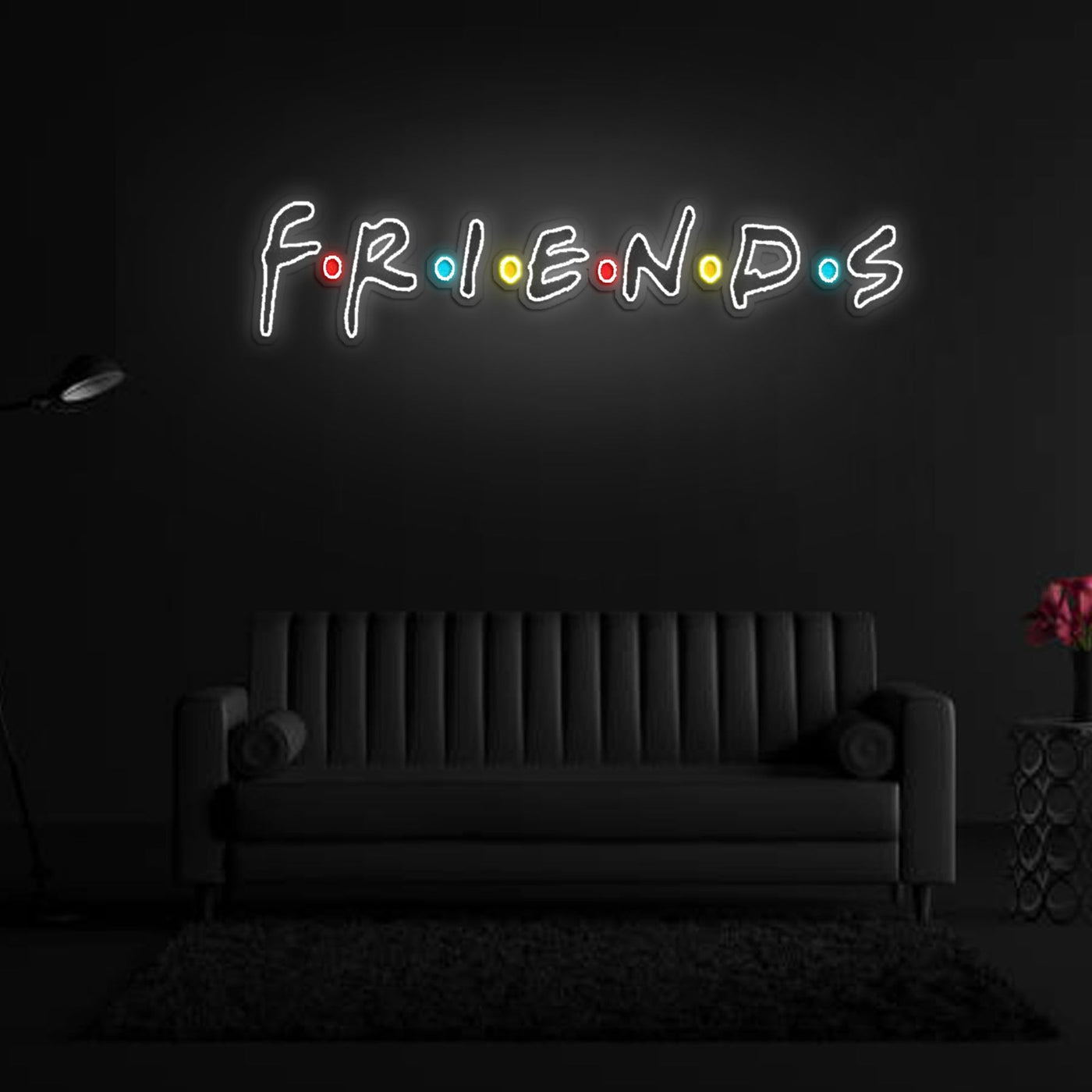 Friend Neon Sign x Acrylic Artwork - 2ftLED Neon x Acrylic Print