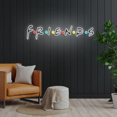 Friend Neon Sign x Acrylic Artwork - 2ftLED Neon x Acrylic Print