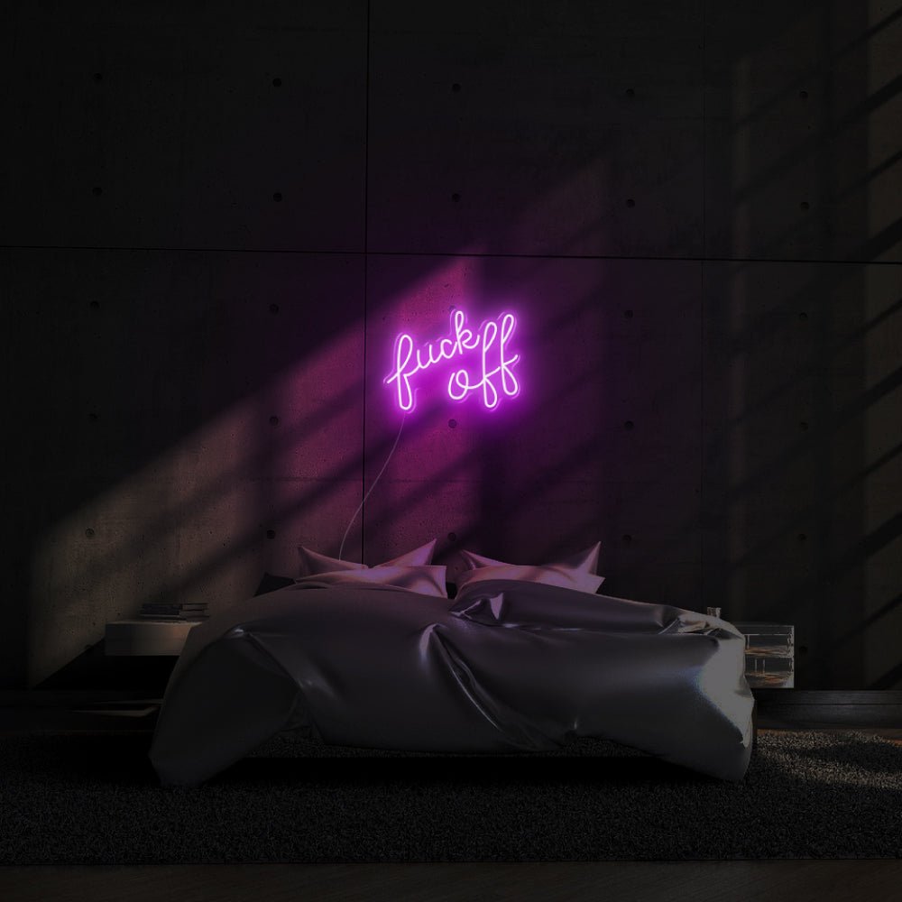 Fuck Off LED Neon Sign - 20inch x 6inchPurple