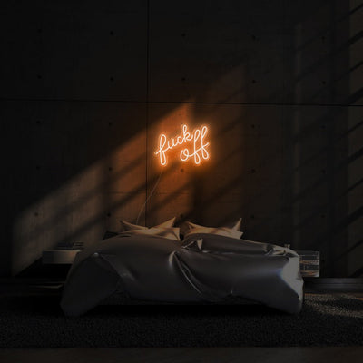 Fuck Off LED Neon Sign - 20inch x 6inchOrange