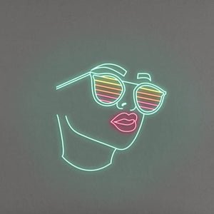 Future Too Bright LED Neon Sign - Pink / Aqua