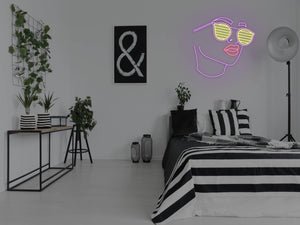 Future Too Bright LED Neon Sign - Pink / Aqua