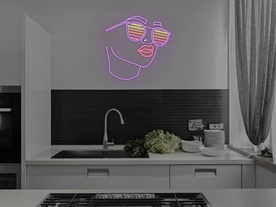 Future Too Bright LED Neon Sign - Sunset / Purple