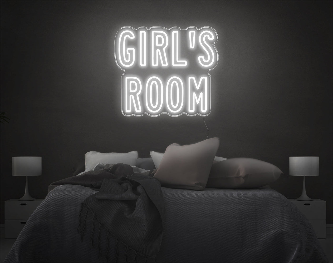 Girl'S Room LED Neon Sign - 17inch x 20inchHot Pink