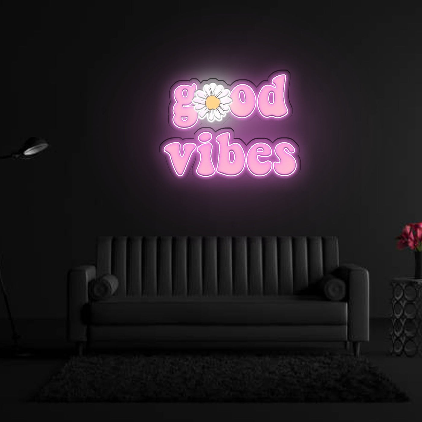 Good vibes Neon x Acrylic Artwork - 25"x20"LED Neon x Acrylic Print