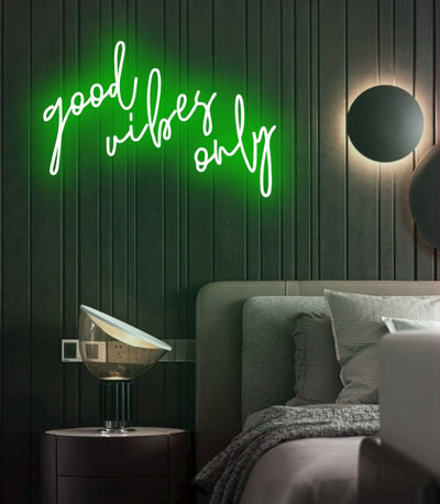 Good Vibes Only Neon Sign - Pink30 inches