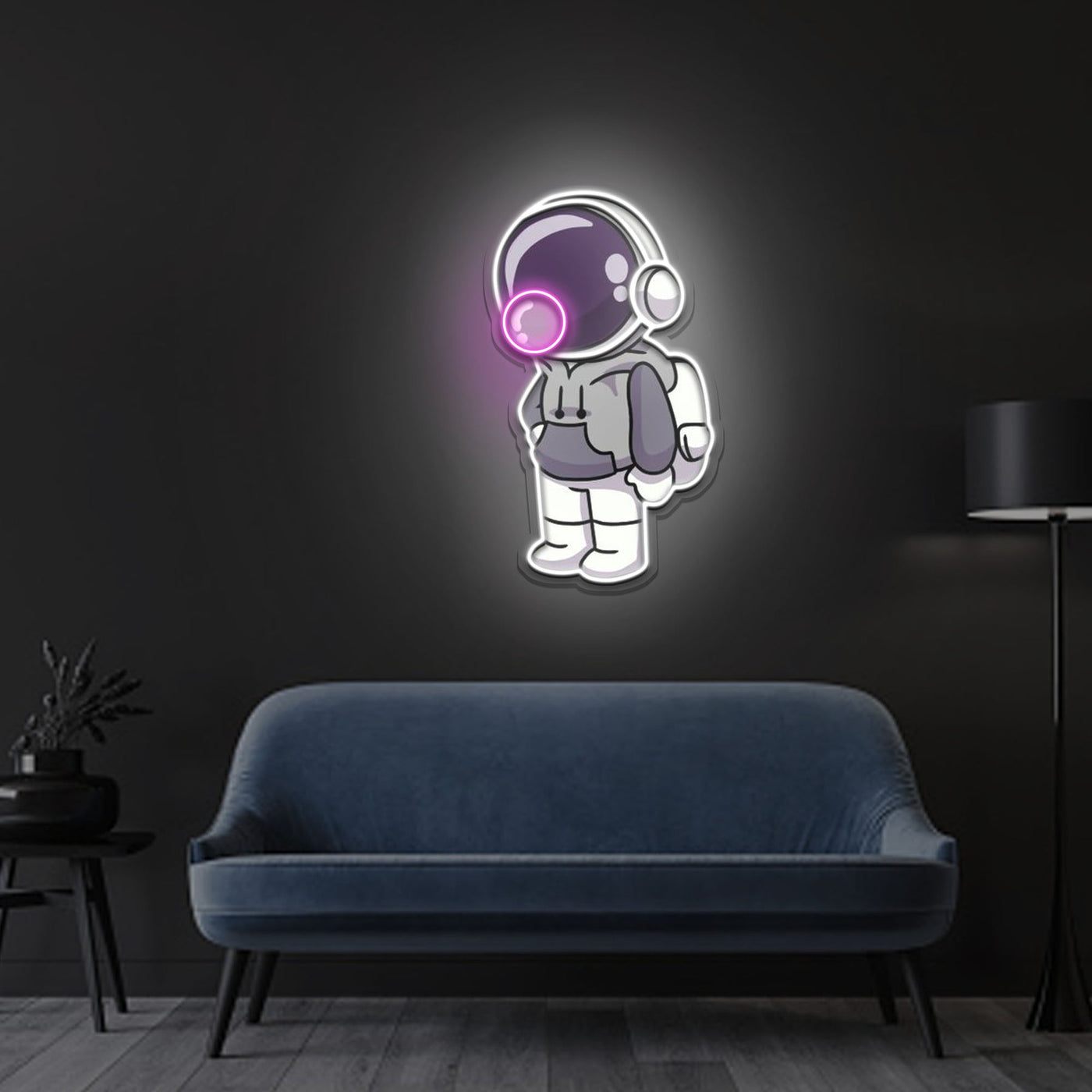 Gum in space Neon Sign x Acrylic Artwork - 2ftLED Neon x Acrylic Print