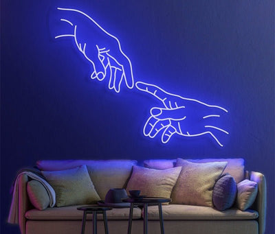 HAND OF GOD Neon Sign - Red20 inches