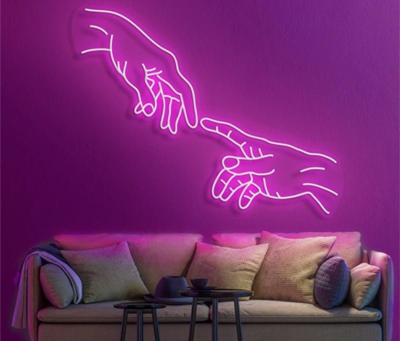 HAND OF GOD Neon Sign - Red20 inches