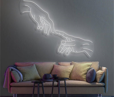 HAND OF GOD Neon Sign - Red20 inches