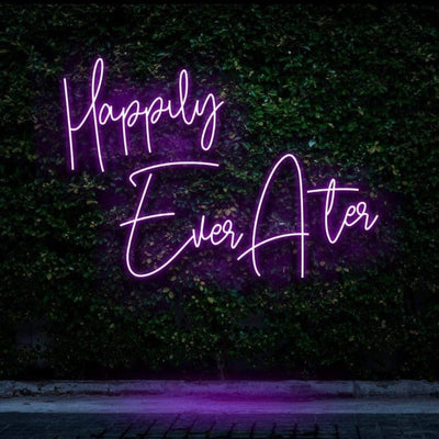 Happily Ever After NEON SIGN - Pink30 inches