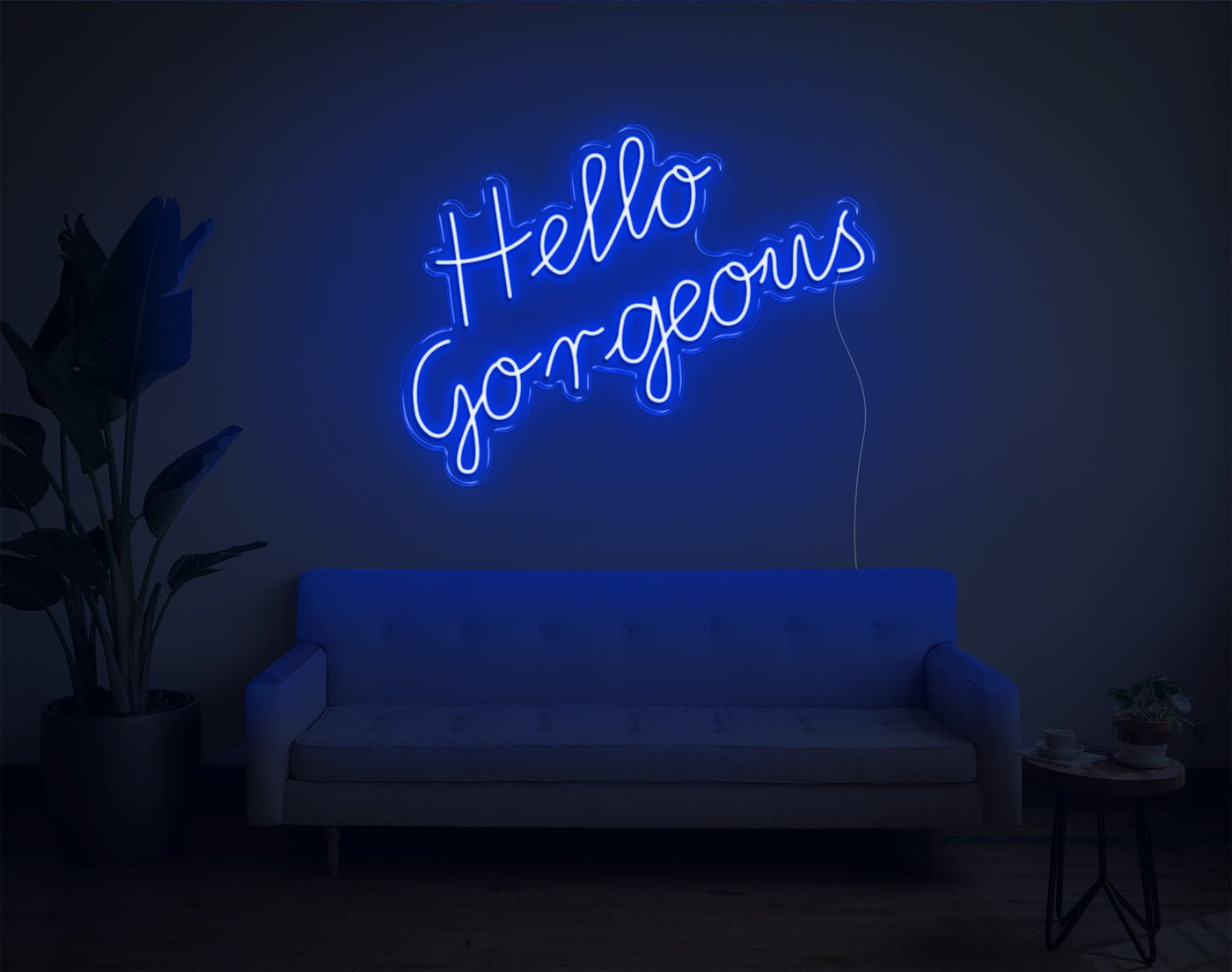 Hello Gorgeous LED Neon Sign - 22inch x 30inchHot Pink