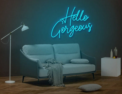 Hello Gorgeous Neon Sign - Pink20 inches