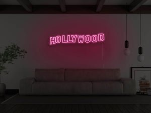 Hollywood Hills LED Neon Sign - Pink