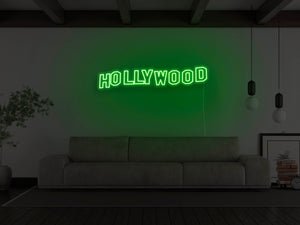 Hollywood Hills LED Neon Sign - Pink