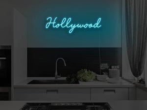 Hollywood LED Neon Sign - Pink