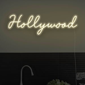 Hollywood LED Neon Sign - Pink