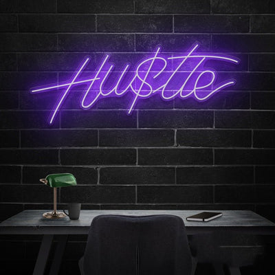 Hustle Neon Sign - Pink20 inches