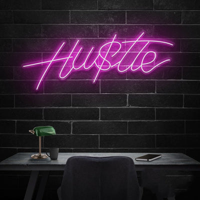 Hustle Neon Sign - Pink20 inches