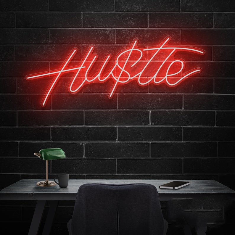 Hustle Neon Sign - Pink20 inches