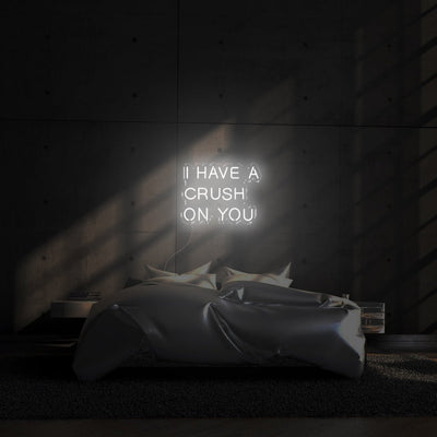 I have a crush on you LED Neon Sign - 24inch x 16inchWarm White