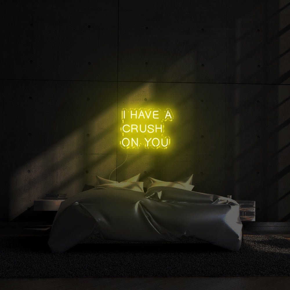 I have a crush on you LED Neon Sign - 24inch x 16inchWarm White