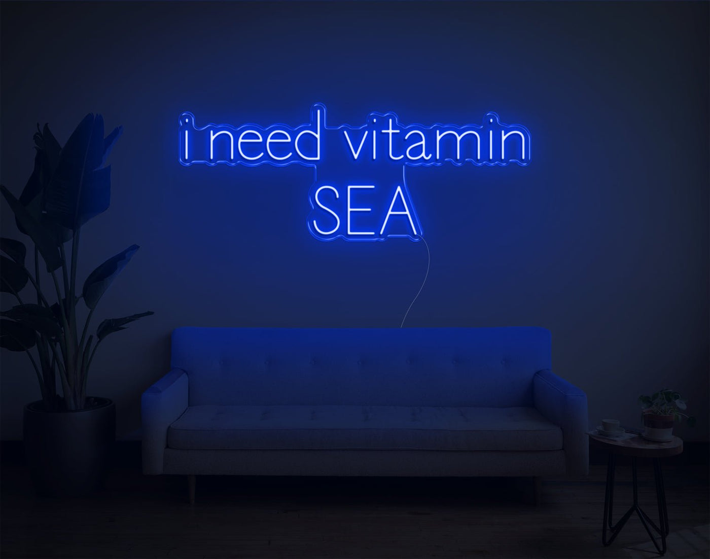 I Need Vitamin Sea LED Neon Sign - 17inch x 43inchHot Pink