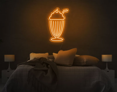 Ice Cream LED Neon Sign - 22inch x 13inchOrange