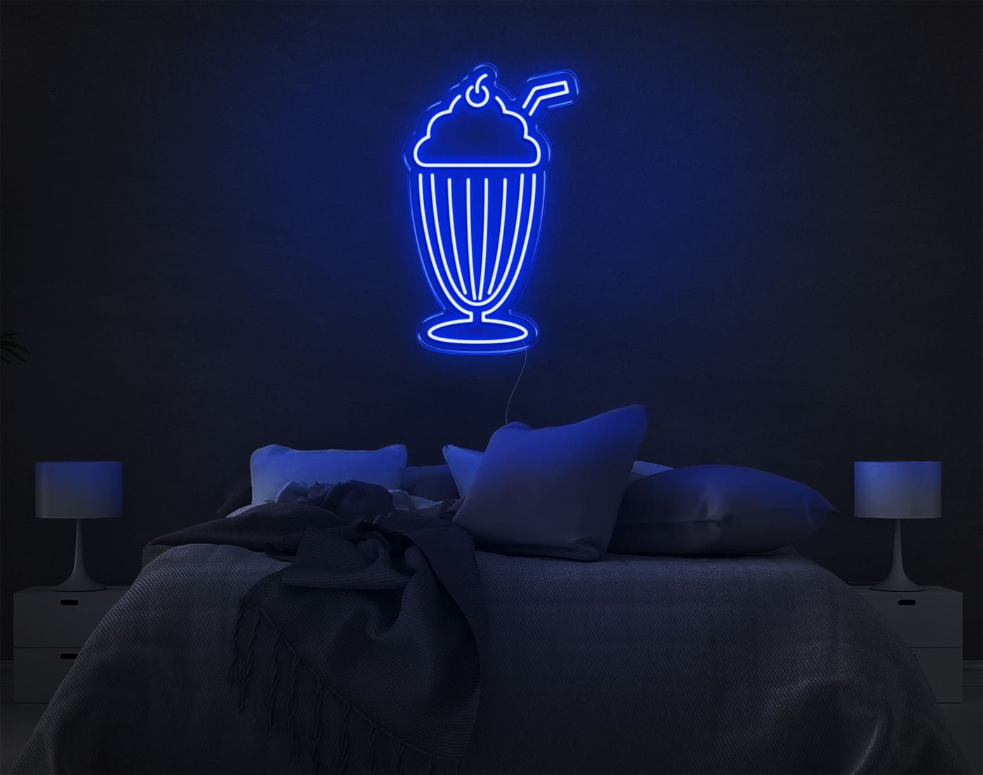 Ice Cream LED Neon Sign - 22inch x 13inchBlue